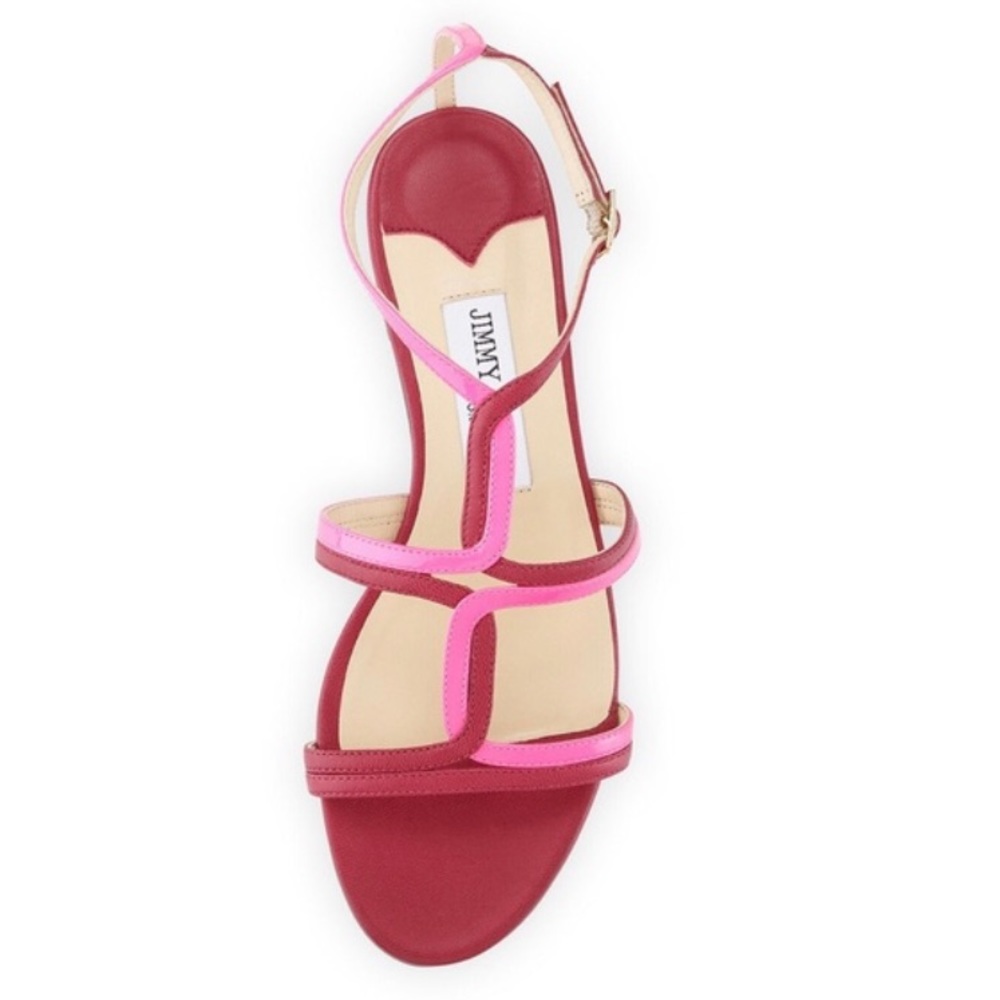 Jimmy choo Pink magnes leather sandals